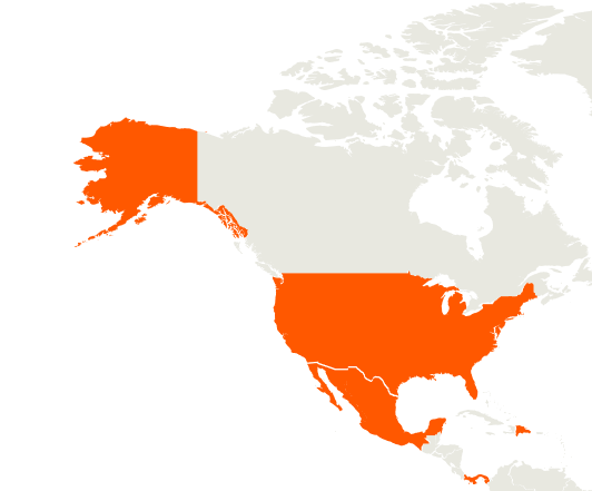 North America -no dot